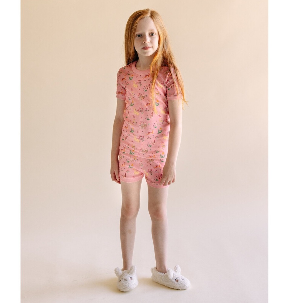 La Paloma Garden Pajama Shorts Set 4Y